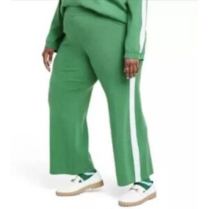 La Ligne x Target Green Blue Side Stripe Pant Size 2X NWT Cashmere Wool‎ Blend
